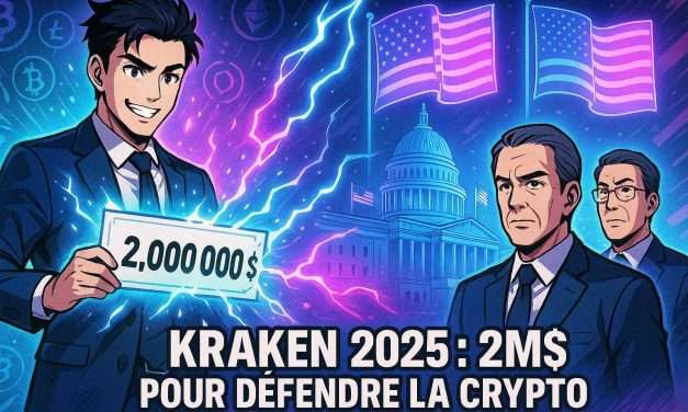 Kraken frappe fort : un don de 2 millions $ pour soutenir l’écosystème crypto