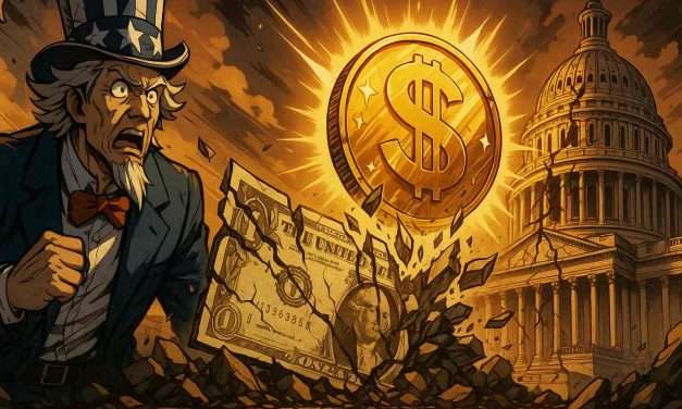 Shutdown américain : le dollar s’affaiblit, l’or franchit des records