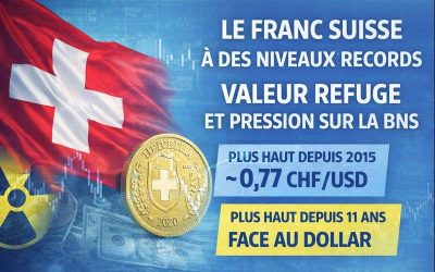 Le franc suisse à des niveaux records : “dernier refuge crédible”… et casse-tête pour la BNS