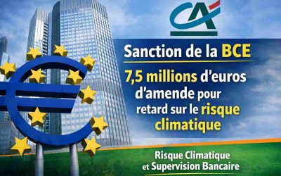 La BCE sanctionne le Crédit Agricole pour manquements sur le risque climatique
