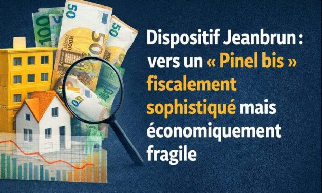 Dispositif Jeanbrun : vers un « Pinel bis » fiscalement sophistiqué mais économiquement fragile