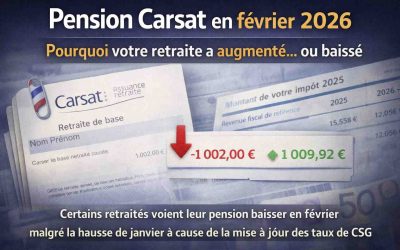 Votre pension Carsat a baissé ou augmenté en février ? Les ressorts d’un ajustement mécanique