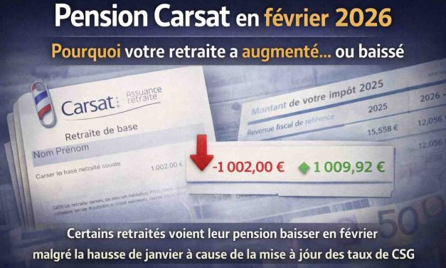Votre pension Carsat a baissé ou augmenté en février ? Les ressorts d’un ajustement mécanique
