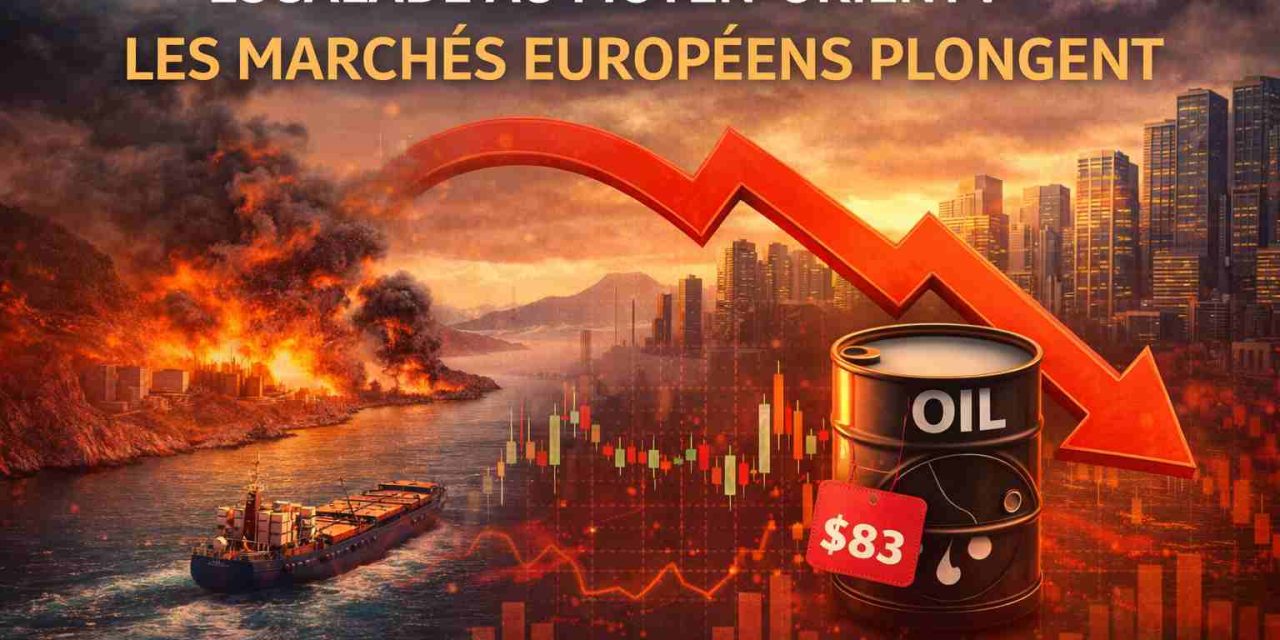L’escalade au Moyen-Orient enfonce les marchés dans le rouge