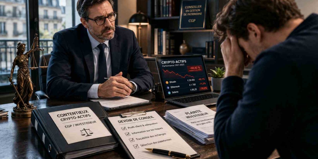CGP et crypto-actifs : la montée d’un contentieux à haut risque