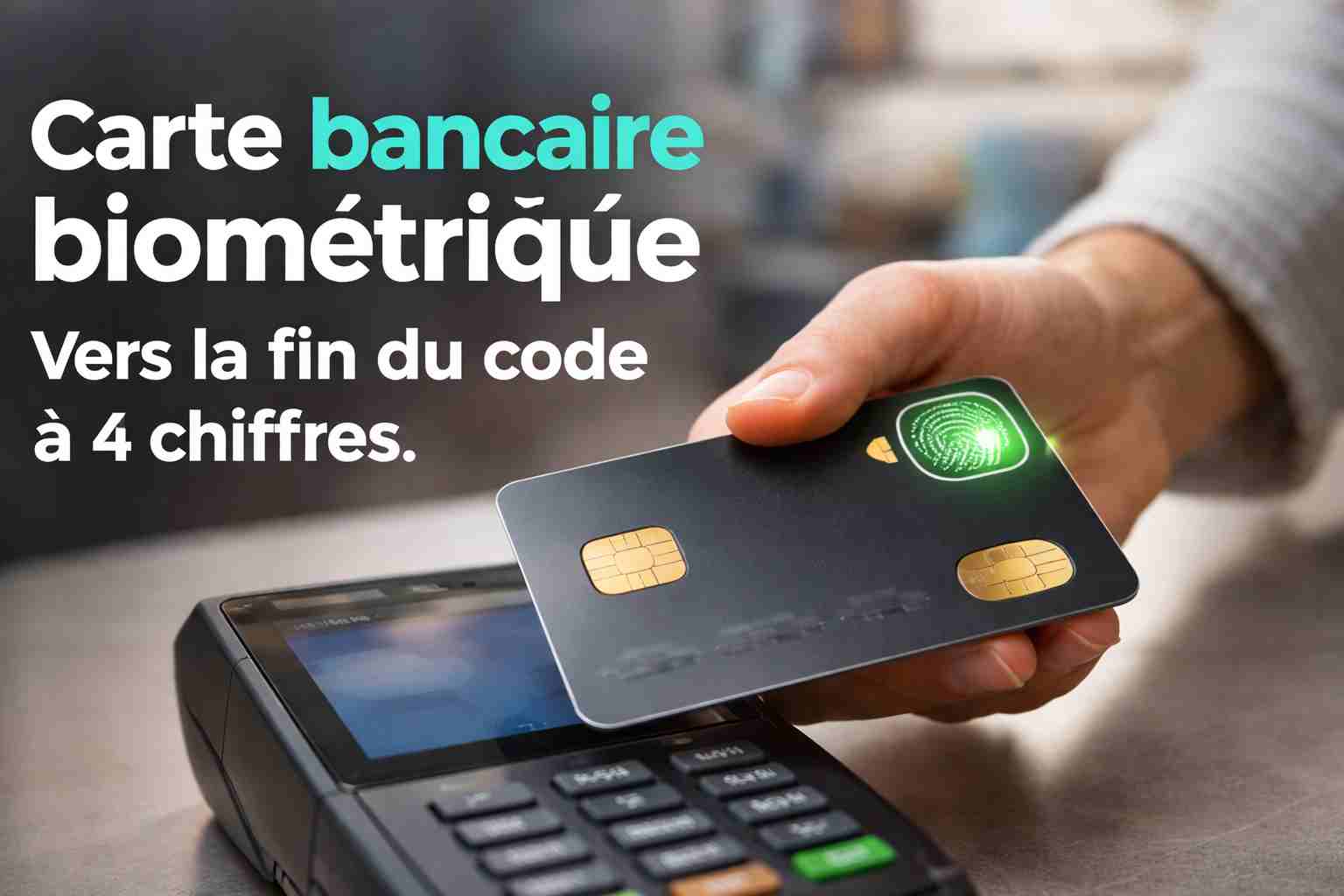 Fin Code Carte bancaire biométrique : la fin du code à 4 chiffres en France ...