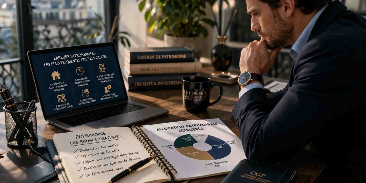 Les erreurs patrimoniales les plus fréquentes chez les cadres
