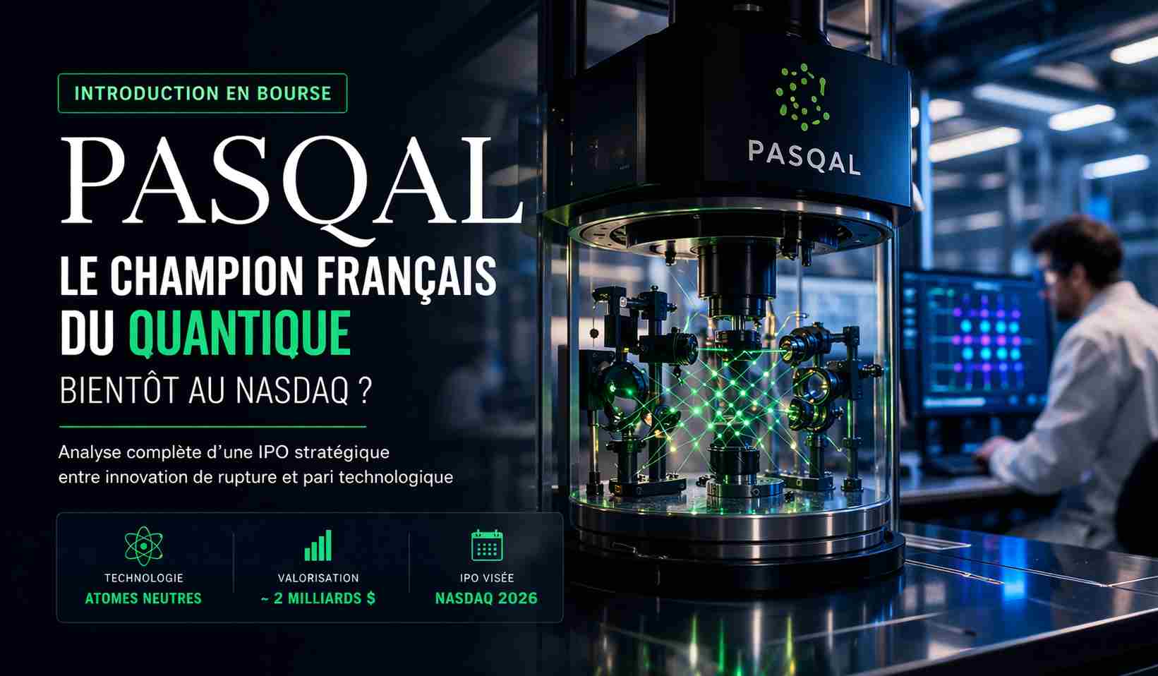Pasqal lève 360 millions de dollars après son introduction au Nasdaq