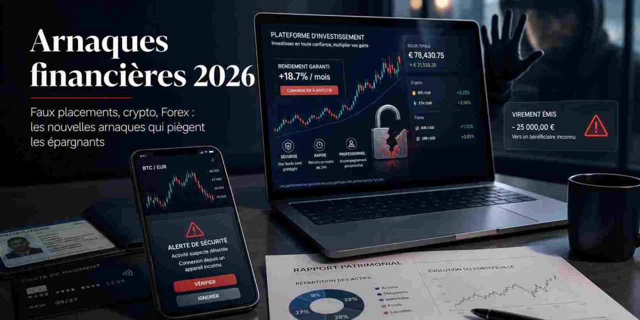 Faux placements, crypto, Forex : les nouvelles arnaques qui piègent les épargnants