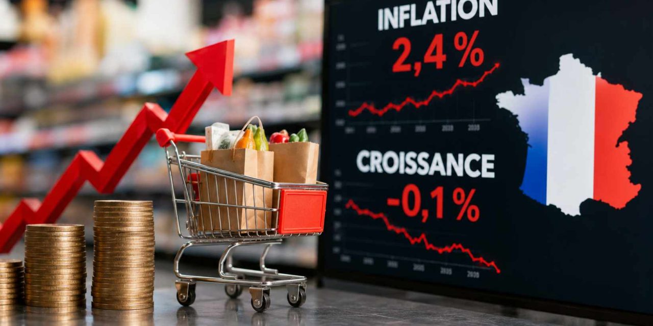 Inflation à 2,4 %, croissance à -0,1 % : la France entre dans une zone de tension économique